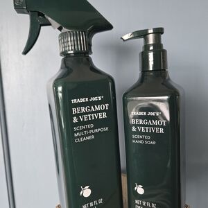 Trader Joe's Bergamot & Vetiver Cleaner and Soap Set